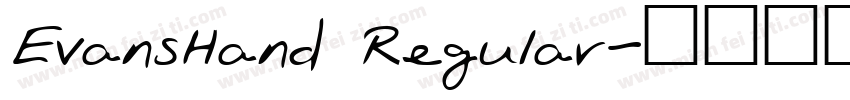 EvansHand Regular字体转换